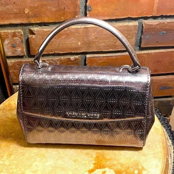 Michael Kors Top Handle Mini Leather Satchel - Picture 5 of 15